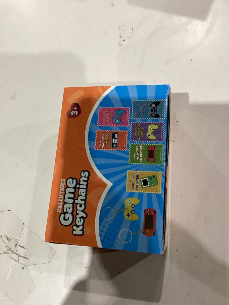 Condition photo showing New/Like New for 28 Pack Valentines Gifts Card with Video Game Controller Keychains, Valentines Day Gifts For Kids Toys Valentines Day Cards Bulk for Kids Boy Girl Classroom School Exchange Prize Party Favors Style 4