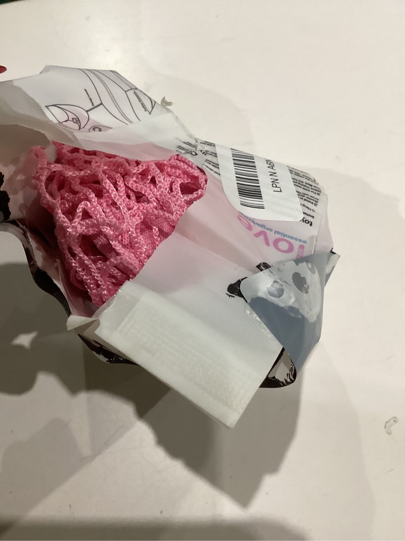 Condition photo showing Good Condition for Lilly's Love Stuffed Animal Hammock | Corner Hanging Organizer, Toy Storage, Stuffed Animal Storage Net | Made From Quality Fishing Net, Holds 12lbs | 67"x47"x47" (Pink) Pink 1 Pack