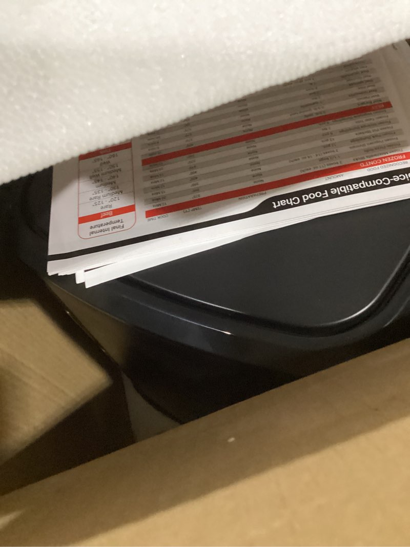 Condition photo showing Good Condition for Emerson SmartVoice 5.3QT 6-in-1 Air Fryer, 1000+ Voice Control Commands, 100+ Recognized Food, No APP, No WIFI, No Setup, Nonstick Basket, Air Fry, Bake, Reheat, Dehydrate, 1500W
