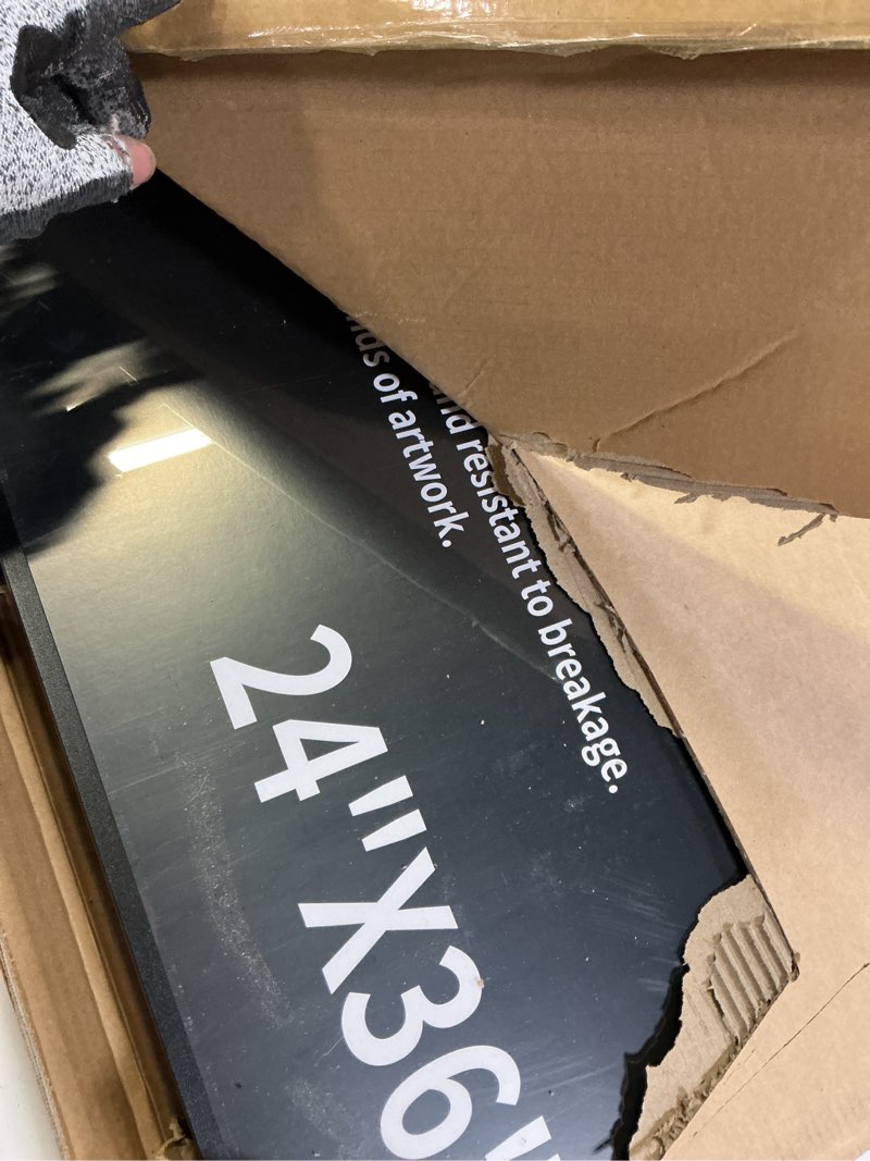 Condition photo showing Good Condition for 24x36 snap frame black poster frames set of 2 front-loading frame metal click frame,coating aluminum profile with high definition plexiglass 24x36-2pcs