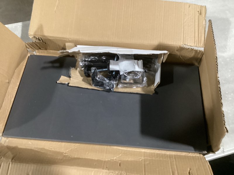 Condition photo showing Good Condition for Foldable Desk Extender 24 x 12 Inch Keyboard Tray Keyboard Extender for Desk Table Mount Arm Rest Shelf Foldable Keyboard Drawer Tray for Dorm, Office, Kitchen Bar, RV Countertop, Black