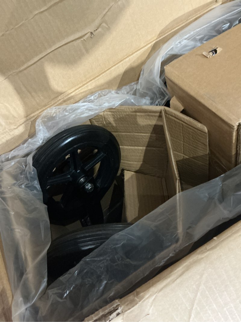 Condition photo showing New/Like New for medline lightweight wheelchair for adults with swing-back, desk-length arms, elevating leg rests; 20" x 16"d seat 20" seat width