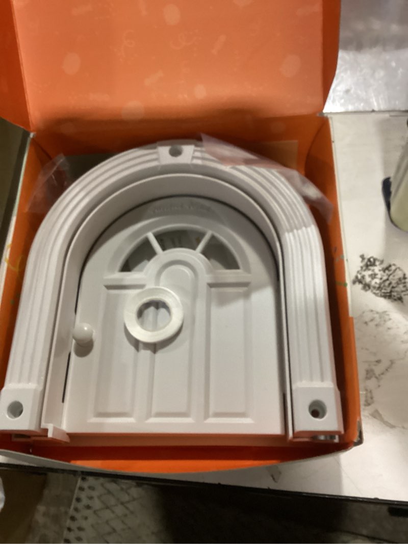 Condition photo showing New/Like New for purrfect portal meow manor® cat door interior door - no-flap, fits cats up to 20 lbs, easy diy setup, no training needed, white