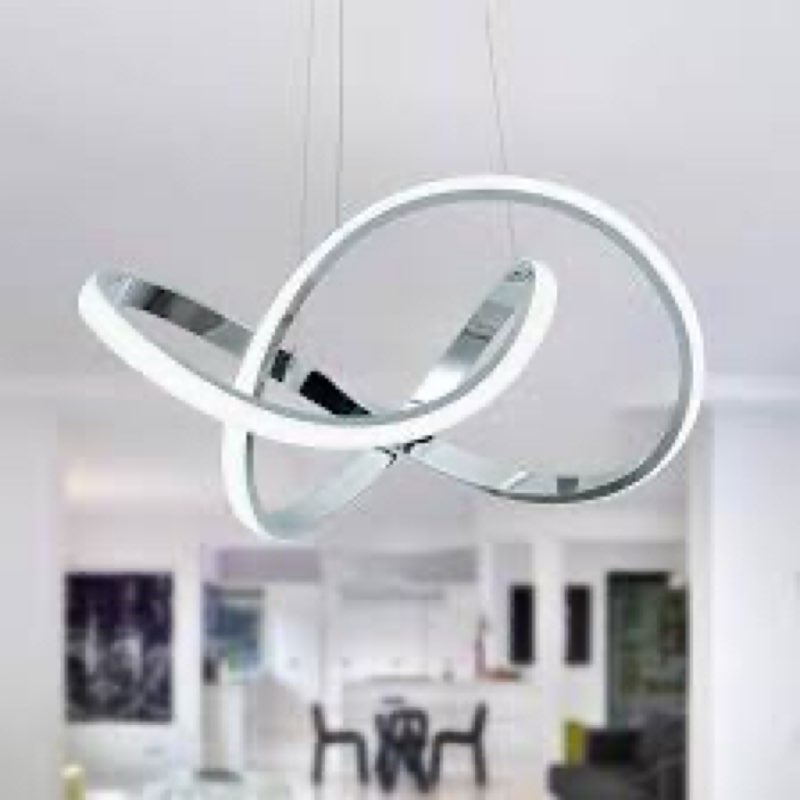 MAYNA Modern Chandelier with Remote Control, Dimmable LED Chandelier with 3 Color Temperature,LED Pe