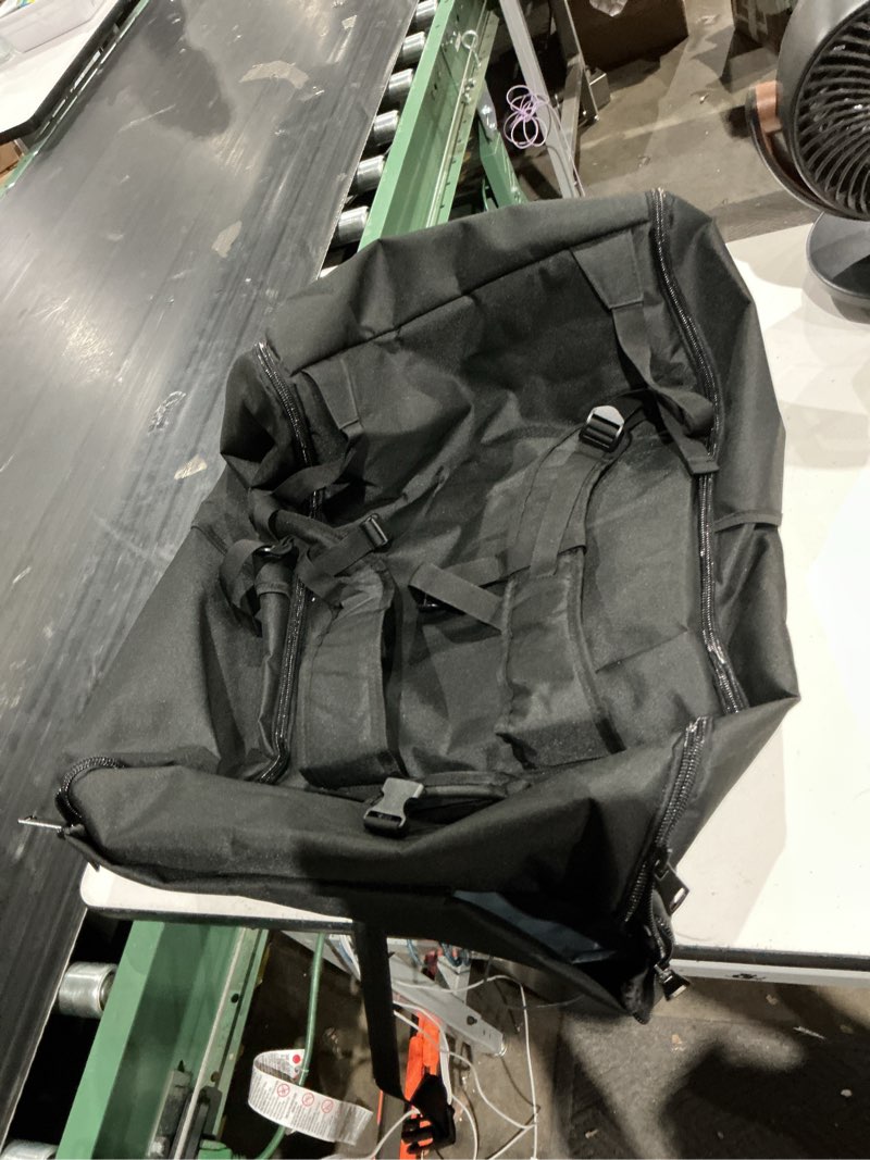 Condition photo showing As Is for padded car seat travel bag compatible with doona, infant car seat travel bag, foldable car seat stroller gate check bag for airplane (midnight black)