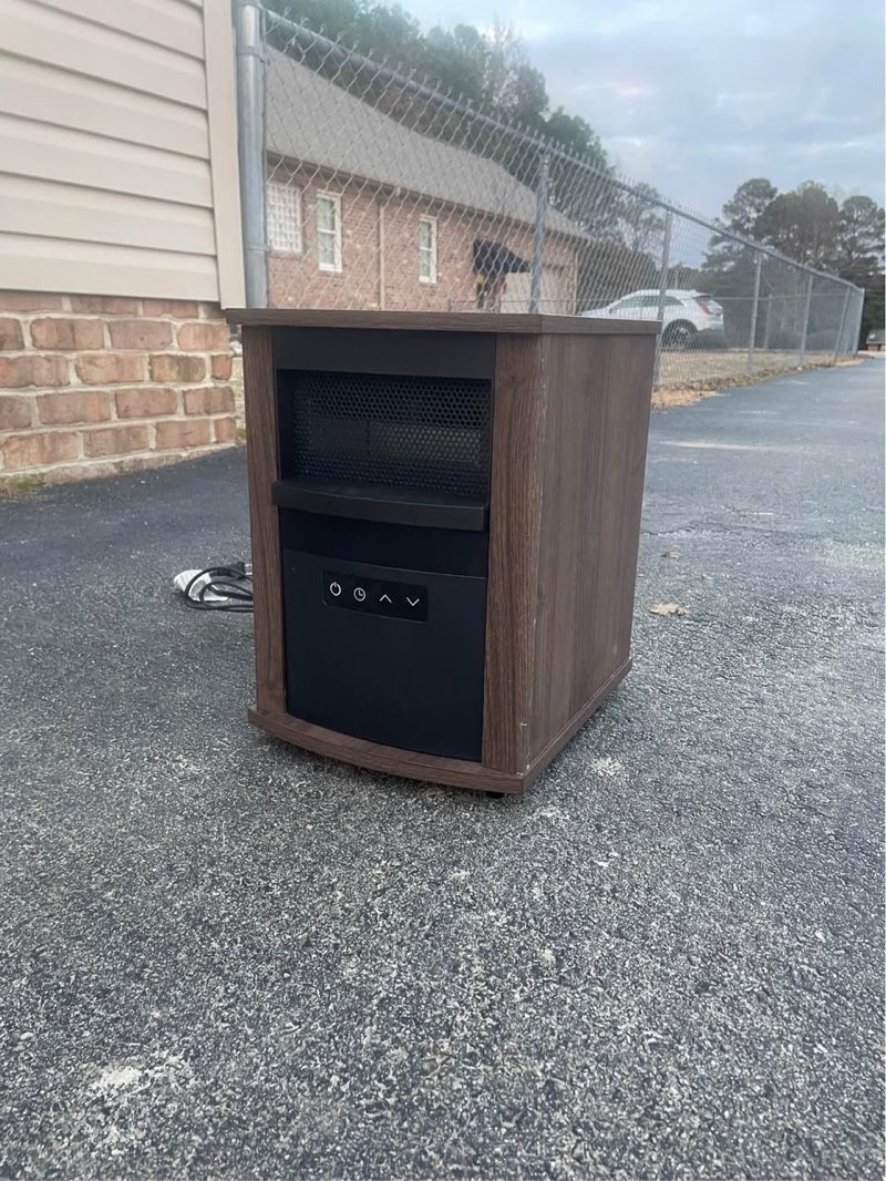 utilitech infrared wood cabinet heater.