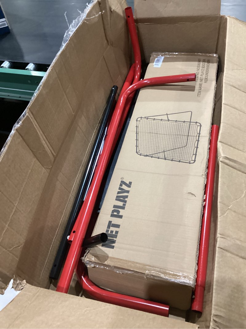 Condition photo showing As Is for soccer rebounder rebound net, kick-back | football training gifts, aids & equipment for kids teens & all ages, perfect storage