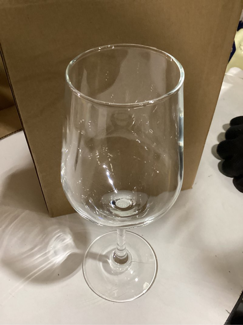Condition photo showing Good Condition for c crest wine glasses set of 8, 12oz, lead-free, clear, durable glassware 12 ounces