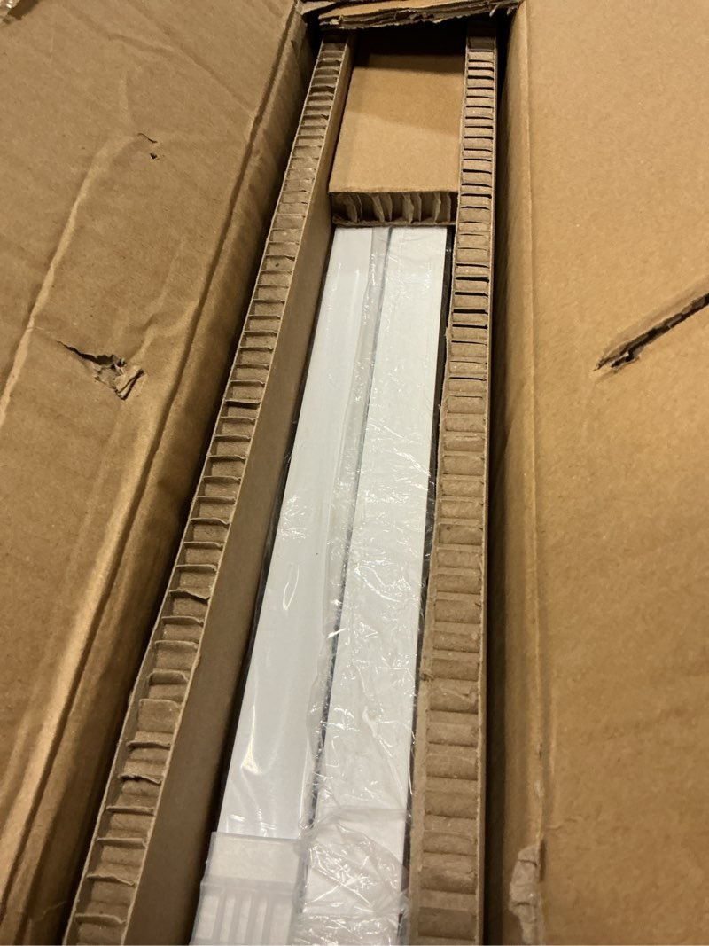 Condition photo showing Good Condition for aikvsxer 2 pack 1x4 led panel light surface mount, 50w 5500lm, 3cct (3000k-5000k), ultra-thin 48in, triac dimmable, energy efficient, ceiling light for kitchen garage office basement