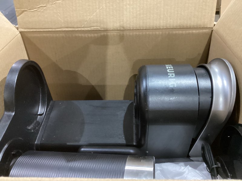 Condition photo showing As Is for Keurig K-Cafe Essentials Single Serve K-Cup Pod Coffee Maker, Black