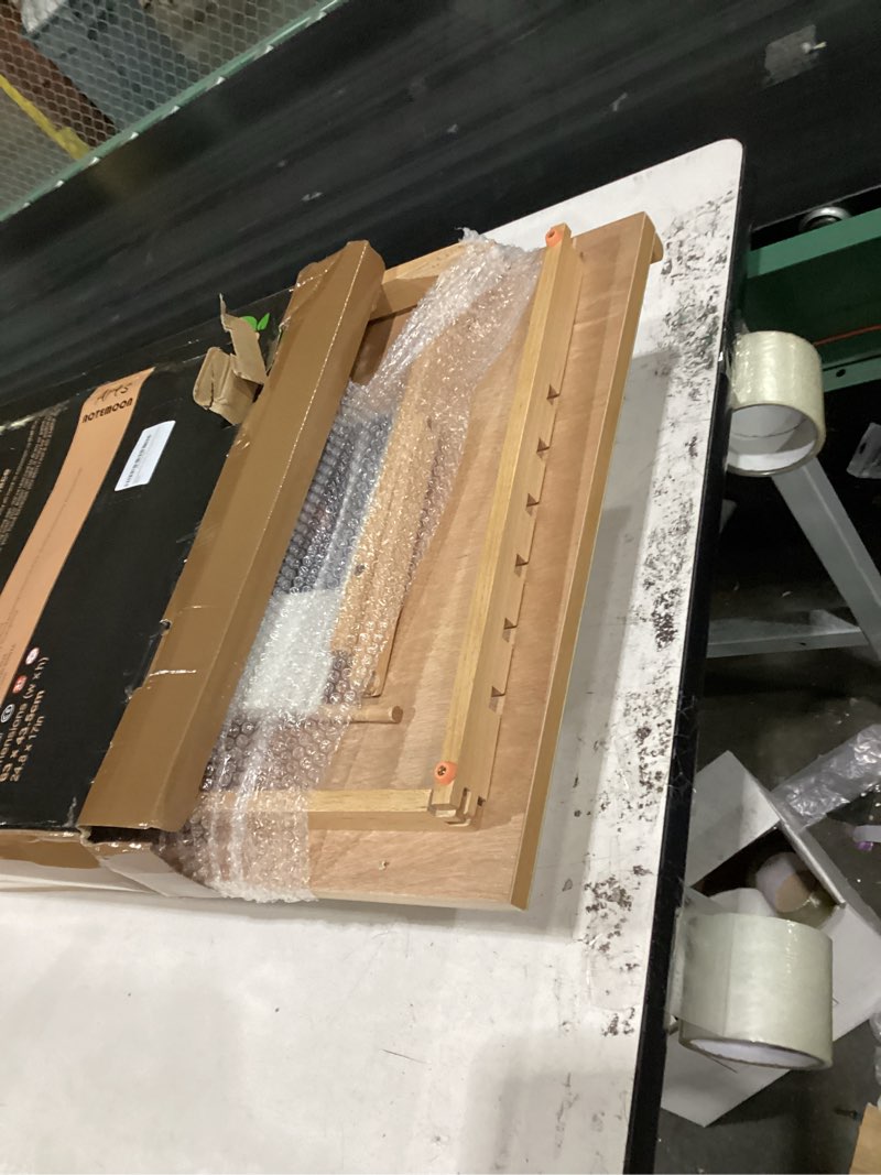 Condition photo showing As Is for 24.9"x17.3" beechwood tabletop easel with paint and sketch papers,mask tape | extra large adjustable art easel stand, drawing board for painting, sketching and diamond art a2 beech