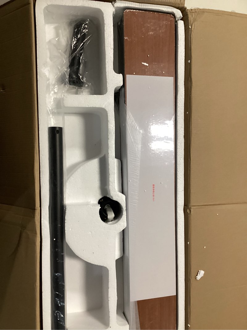 Condition photo showing New/Like New for large ceiling fans with lights: modern 72 inch 8 blade outdoor ceiling fan with remote app control - dimmable black big fan light indoor reversible 6 speed quiet dc motor black 01 72 inch