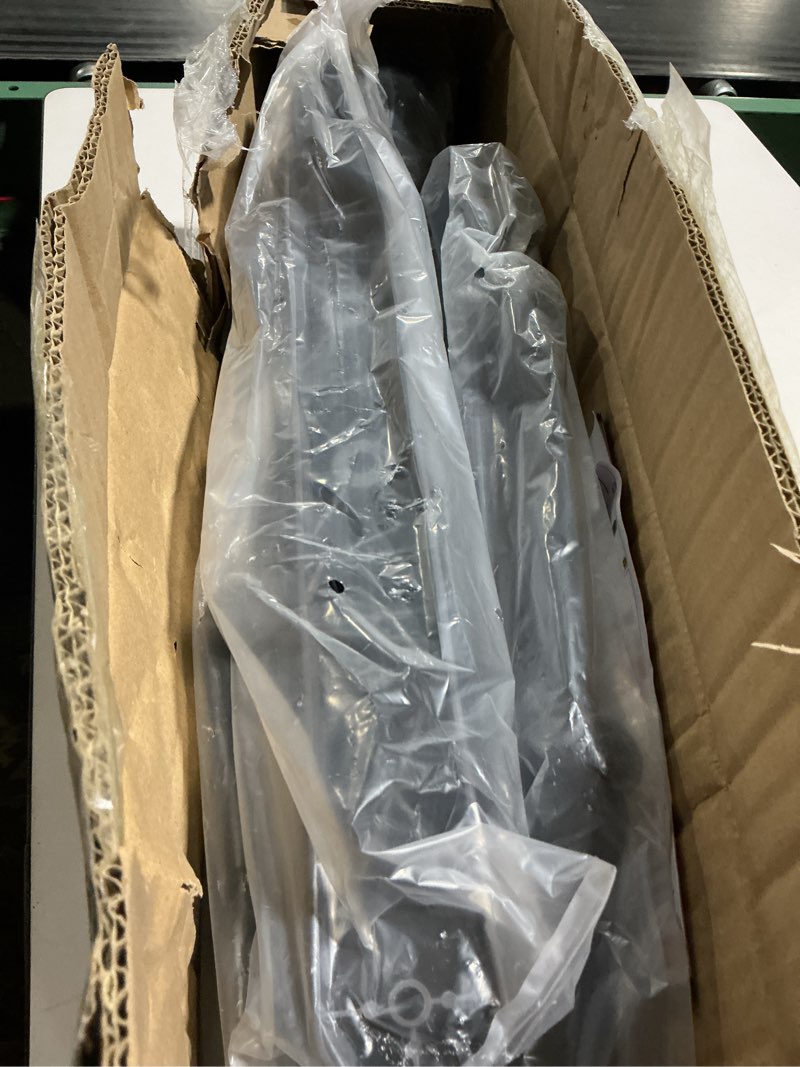 Condition photo showing As Is for HOMIDEC Clothes Drying Rack, Oversized 4-Tier(67.7" High) Foldable Stainless Steel Drying Rack Clothing, Movable Drying Rack with 4 castors, 24 Drying Poles and 14 Hooks for Bed Linen, Clothing, Grey Gray