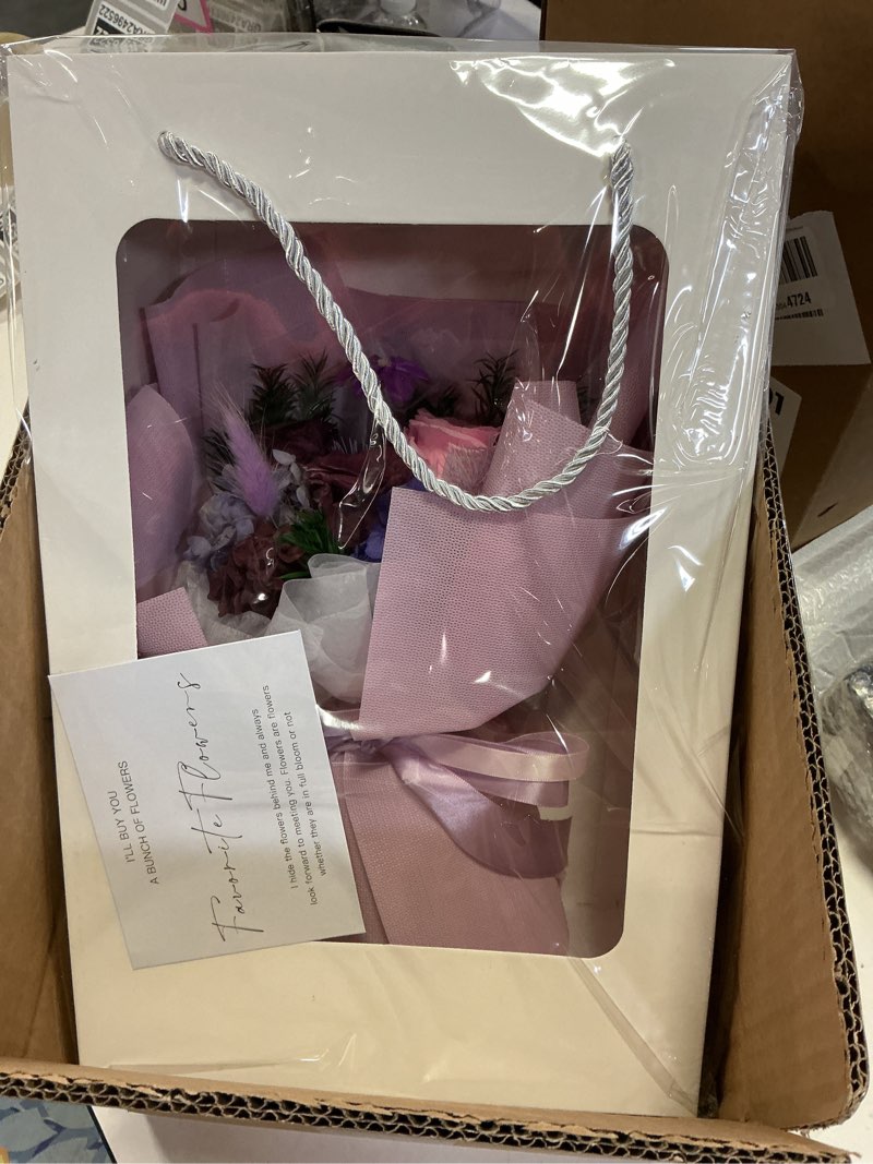 Condition photo showing New/Like New for (Similar)Forever Flower,Flowers for Delivery,Roses Bouquet Lasting for 3 years,Birthday Flowers,Sympathy Flowers,Gifts for Her Women Mom Grandma Wife Friends Dark Purple