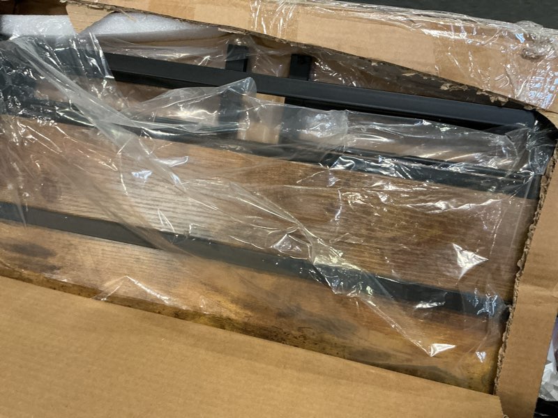 Condition photo showing New/Like New for BHG Vintage Multifunctional Folding Bookshelf, No-Assembly Plant Stand Storage Rack Shelves for Home Office (Fire, 5-Tier)