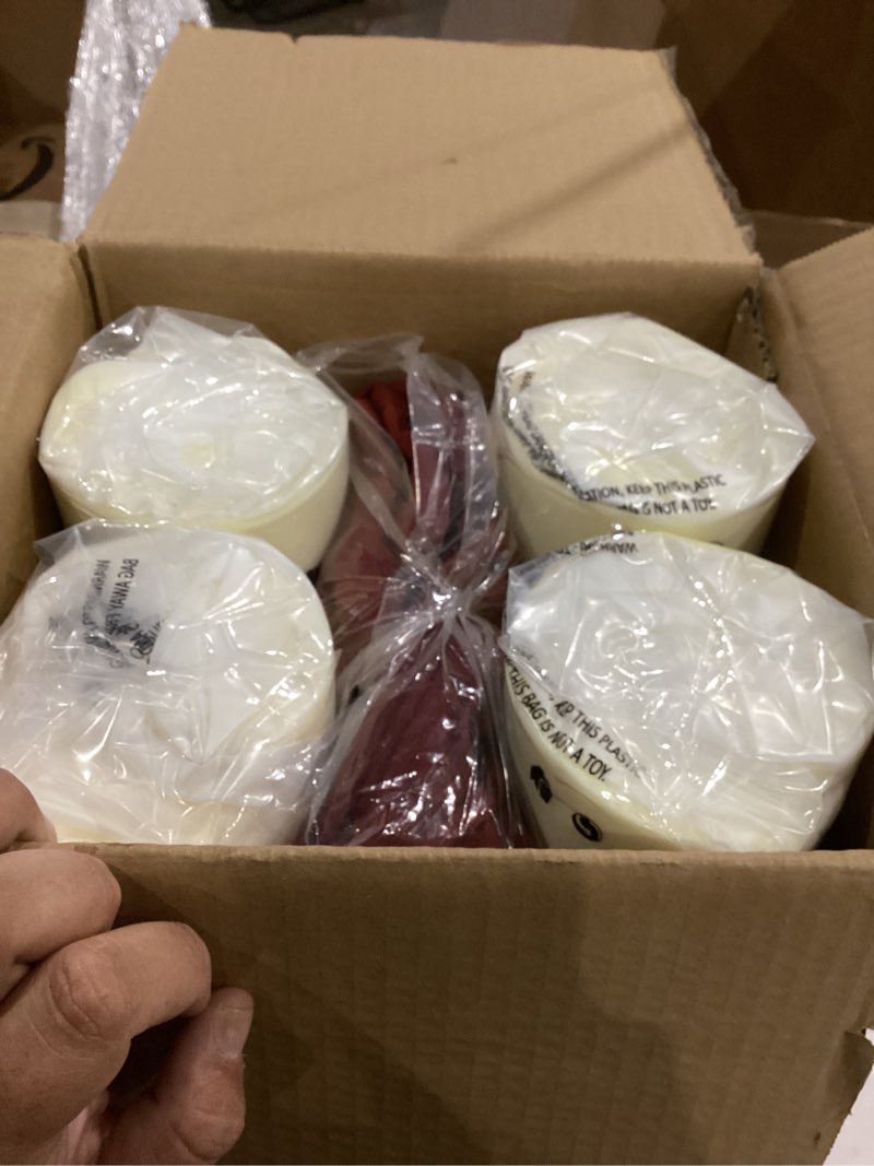 Condition photo showing New/Like New for red iaseahk patio chair cushions, 19\" x 19\" x 3\" outdoor chair cushions set of 4, waterproof outdoor cushions for patio furniture, outdoors seat cushions with handle and ties, navy blue