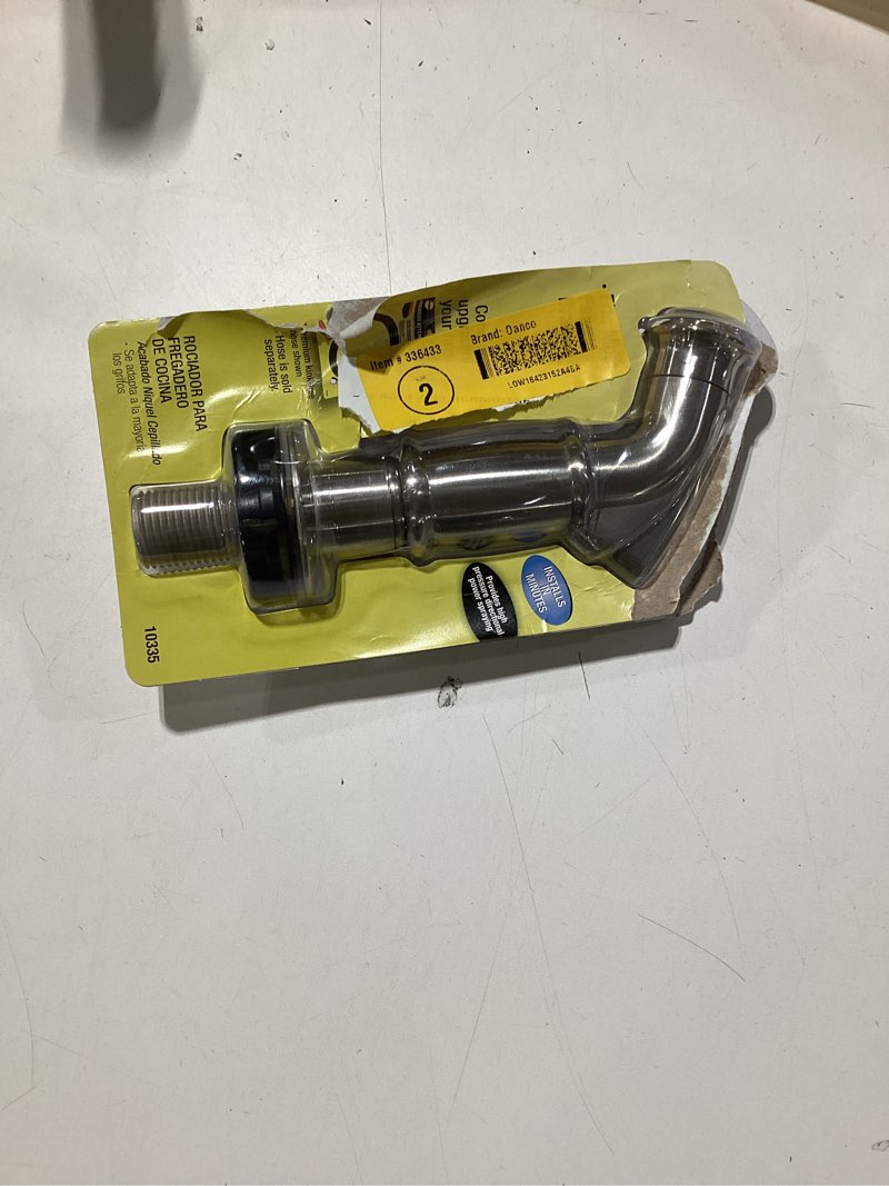 danco brushed nickel faucet side spray head