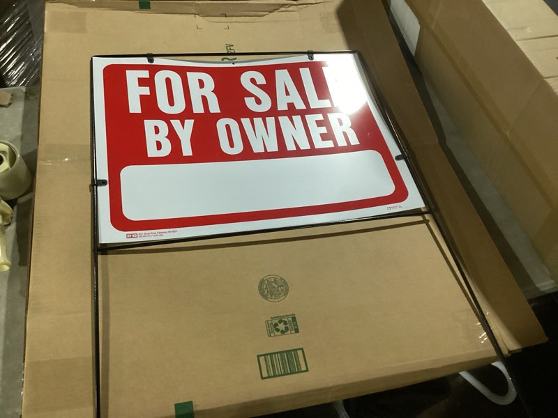 hy-ko products rsf-605 for sale by owner sign 36 in h x 24.5 in w red & white 24.5x36 for sale by owner