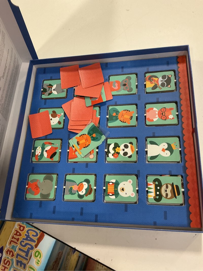 Condition photo showing Good Condition for Petit Collage Animal Friends Children’s Board Game – Classic Family Game of Deduction, Ideal for 2 Players, Ages 4-8 – Guessing Game with Double-Sided Board Game – Makes Great Gift Idea