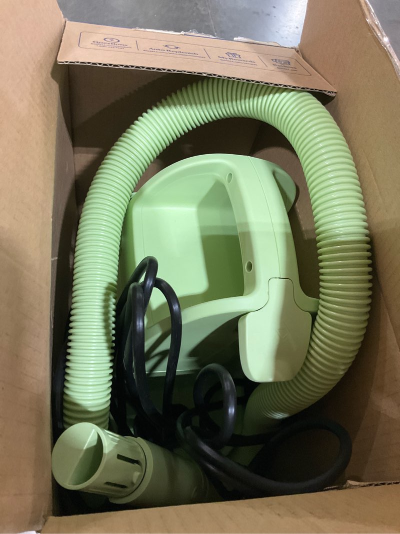 Condition photo showing As Is for bissell little green mini portable carpet and upholstery deep cleaner, car/auto detailer, with hydrorinse self-cleaning tool and 4" tough stain tool, tea green, 4075