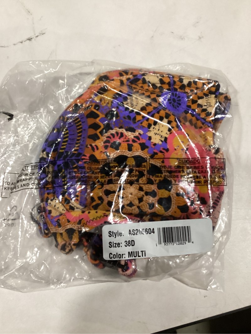 Condition photo showing As Is for Freya Womens Santiago Nights Underwire Halter Bikini Top 38D Multi