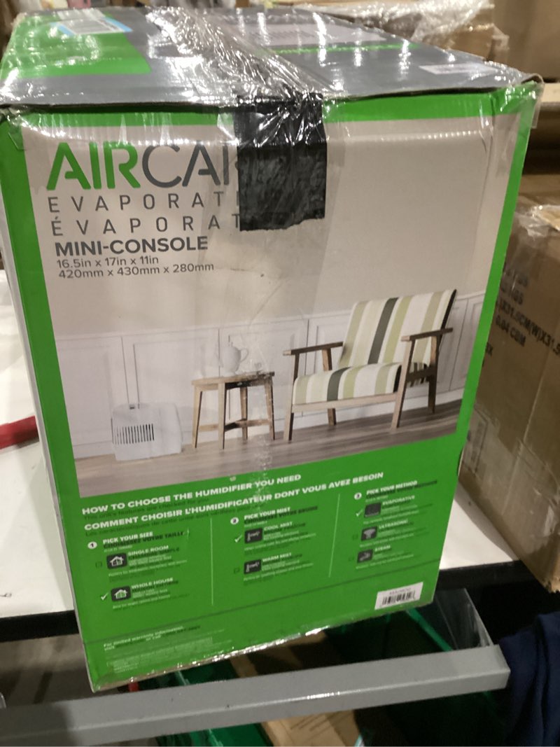 Condition photo showing As Is for (Used, as is)AIRCARE MA Whole-House Console-Style Evaporative Humidifier (Mini-Console)