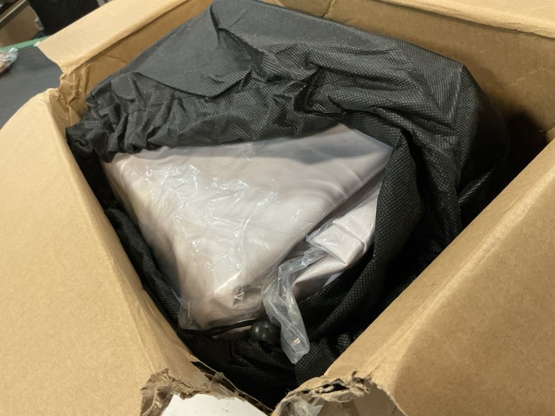 Condition photo showing As Is for chillsun king air mattress with built in pump, 18" raised comfort blow up mattress, upgraded air bed inflatable mattress for guests & home, colchones inflables, airbed, 750lbs max purple 18" king