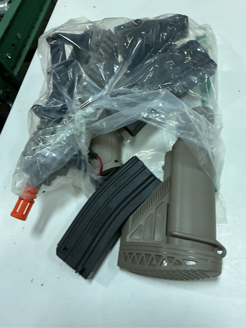 Condition photo showing As Is for biu blaster 30-inch gel ball blaster 140+ fps, 80+ ft range full-size electric automatic splatter orby blaster dual magazines 7.4v 1400mah battery for outdoor games, ages 14+ (2 mags edition)