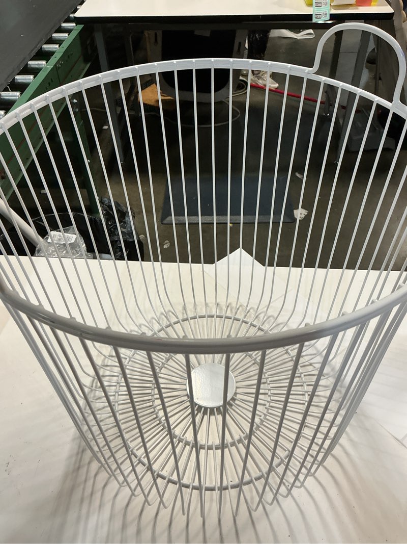 Condition photo showing As Is for wire kids' storage floor bin white - pillowfort™