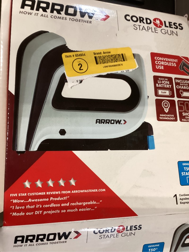 Condition photo showing Good Condition for Arrow T50DCD 3/8-in Cordless Electric Staple Gun