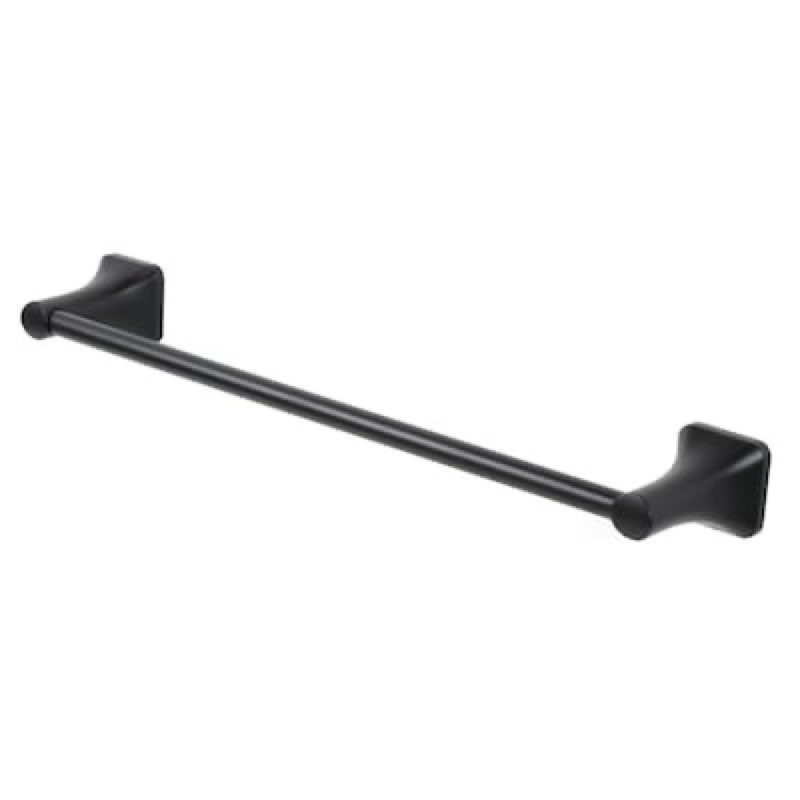allen + roth Dunmore 18-in Matte Black Wall-mount Single Towel Bar