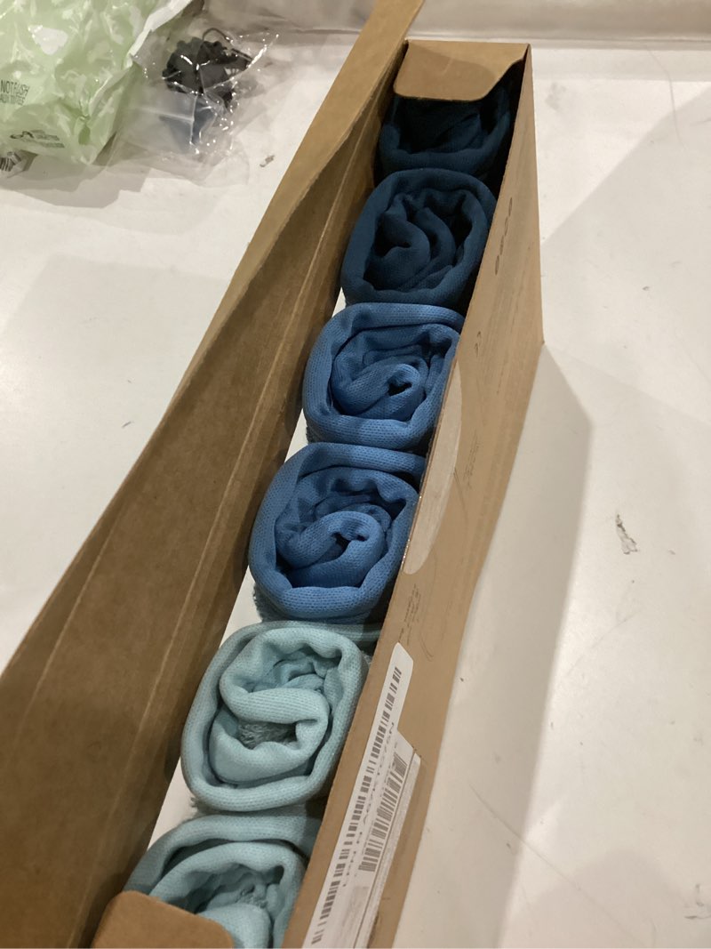 Condition photo showing Good Condition for 6-Pack Baby Washcloths - Soft Absorbent Viscose from Bamboo Wash Cloths for Babies, Kids, Toddlers, Infant, Newborn Bath Towels, Gentle on Sensitive Skin, 10x10 Reusable Face Towels (Depths) Depths 10x10 Inch (Pack of 6)