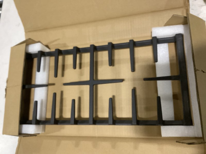 Condition photo showing Good Condition for wb31x27150 stove center grate replacement for ge stove parts 19.3’’ x 9.1'' jxgrate1 wb31x24737 grate general electric gas range parts surface burner grate ge cast iron rack (not jxgrate2 jxgrill2)