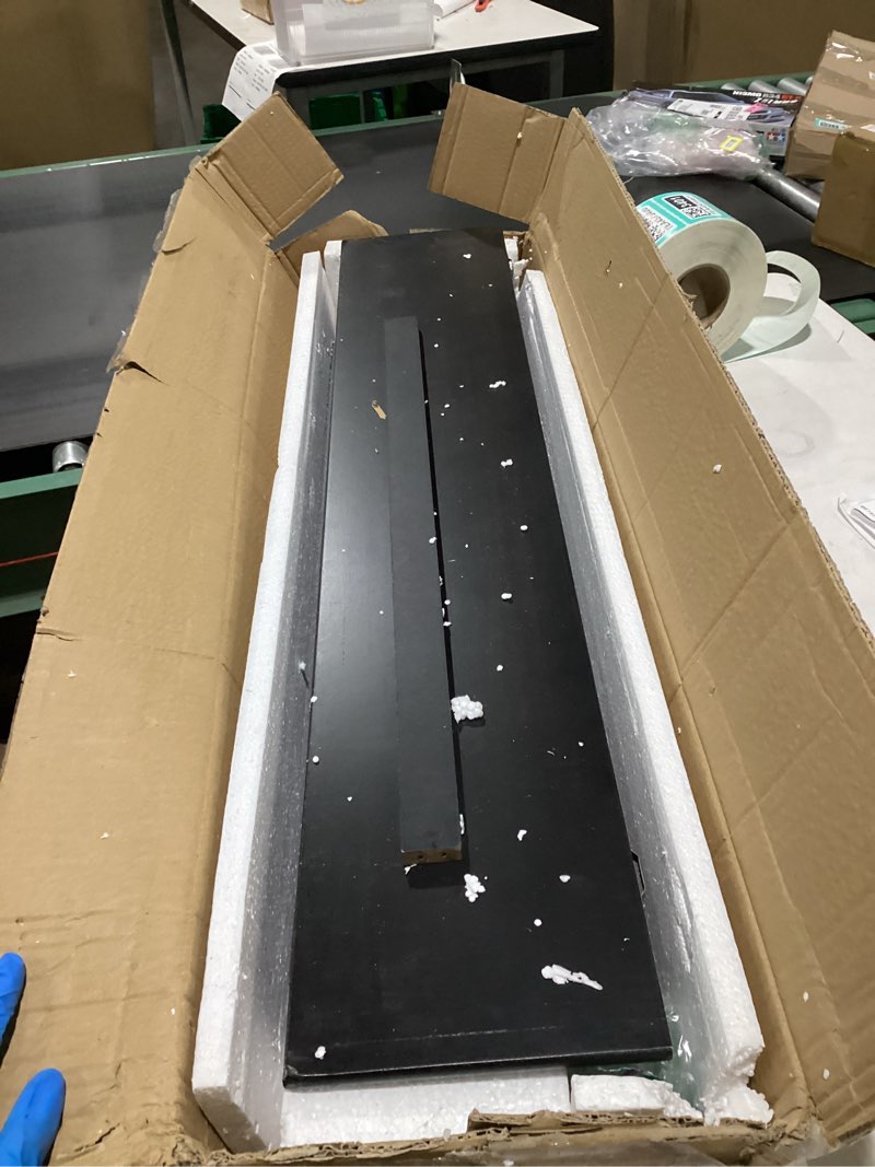 Condition photo showing Good Condition for The Lakeside Collection Slim Space Saving Accent Table 36" W x 7" D x 32" H - Antique Black