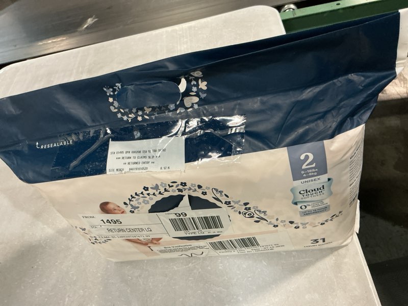 Condition photo showing Good Condition for millie moon luxury diapers, size 2, 31 count (select for more options)
