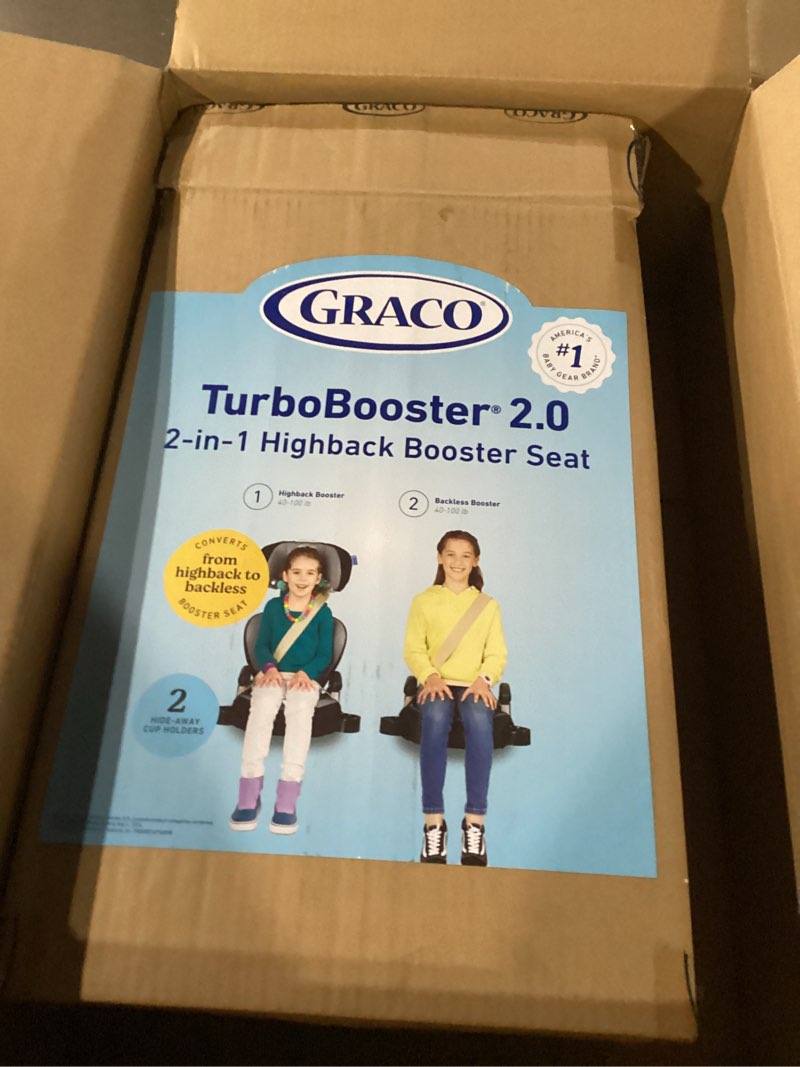 Condition photo showing New/Like New for graco turbobooster 2.0 highback booster car seat, declan turbobooster 2.0 declan
