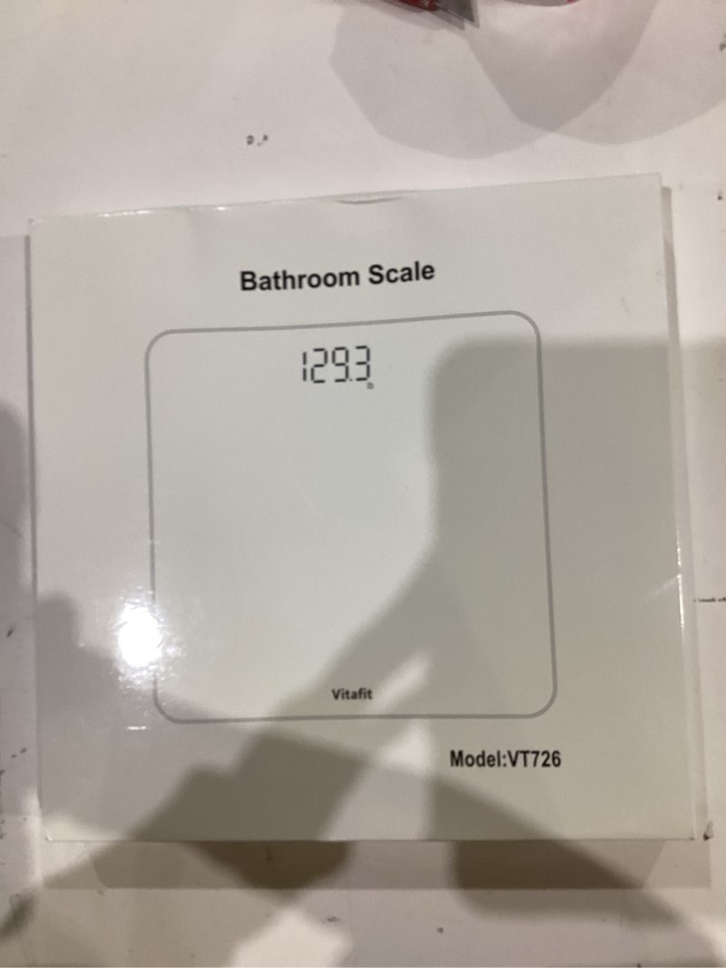 Condition photo showing New/Like New for Vitafit Scale for Body Weight, High Accuracy 0.1lb by Our Professional Factory Since 2001, Digital Weight Scale LED and Step On, 3*AAA Batteries Included, 400lb/182kg, Spray Silver Black