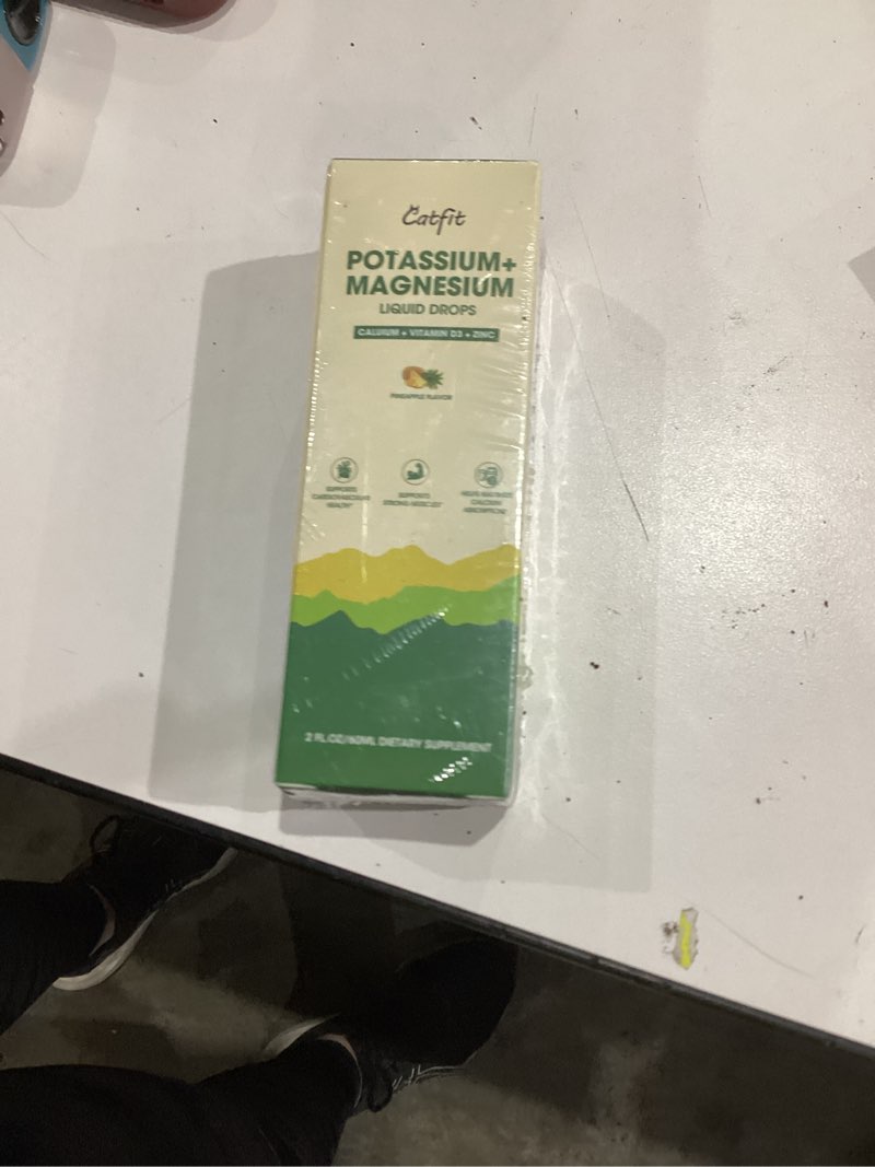 Condition photo showing New/Like New for Potassium Magnesium Glycinate Supplement-High Absorption Magnesium Complex Liquid Drop with Calcium, Potassium, Vitamin D3 & Zinc for Sleep,Leg Cramps, Muscles & Energy, Sugar Free&Vegan 2 Fl Oz