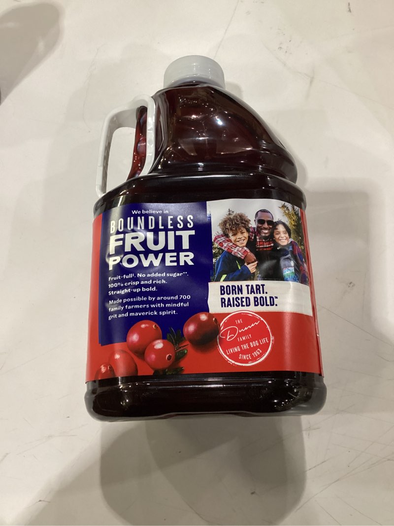 Condition photo showing New/Like New for 3/7/26 Ocean Spray Cranberry Cocktail Juice, No Sugar Added, 3 Liter Bottle Cranberry 101.4 Fl Oz