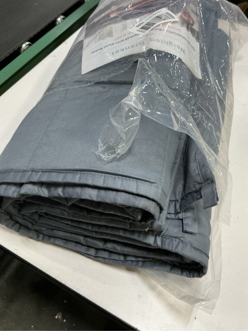 Condition photo showing Good Condition for RelaxBlanket Weighted Blanket | 60''x80'',10lbs | for Individual Between 90-140 lbs | Premium Cotton Material with Glass Beads | Dark Grey Dark Grey 60 in x 80 in 10 lb