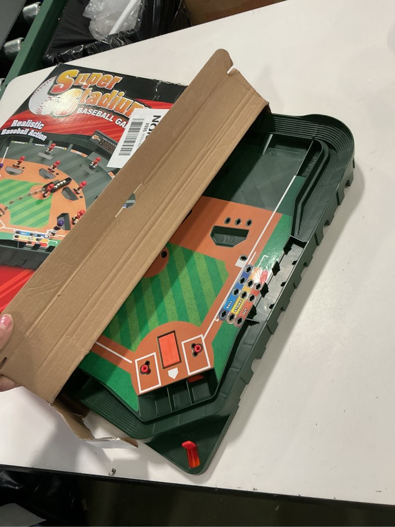 Condition photo showing New/Like New for Game Zone Super Stadium Baseball Game - Realistic Tabletop Baseball Game for 2 Players Ages 6+