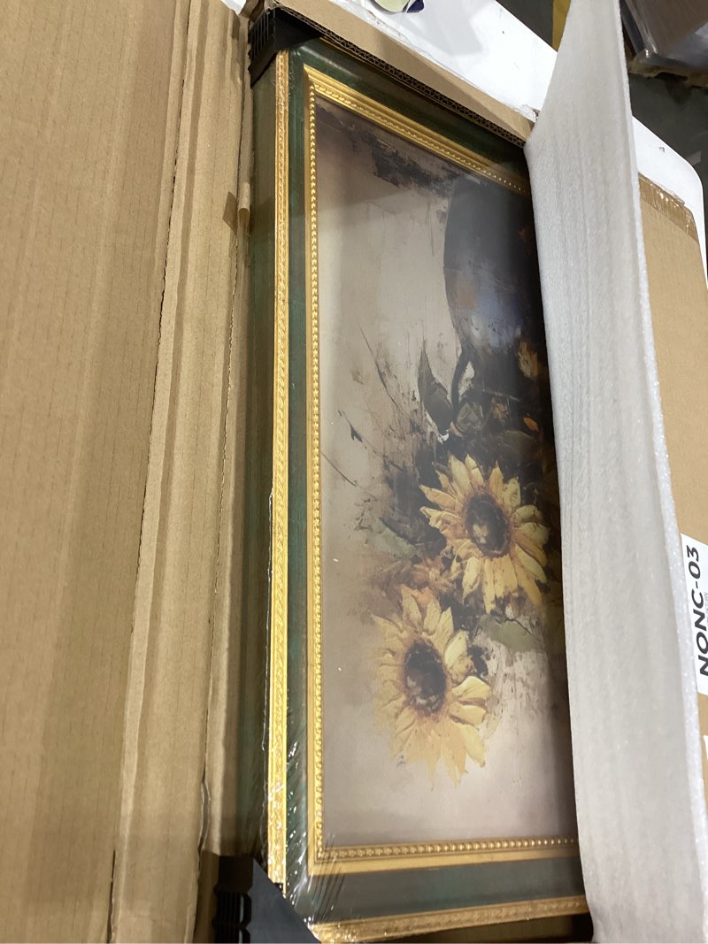 Condition photo showing Good Condition for 8x10 Picture Frame for 5x7 Photo with White Mat, HD Real Glass 8x10 Vintage Photo Frame with Gold Vintage Green Texture Border Horizontal & Vertical Display for Tabletop or Wall Decor (1 Pack) Vintage Green 8x10