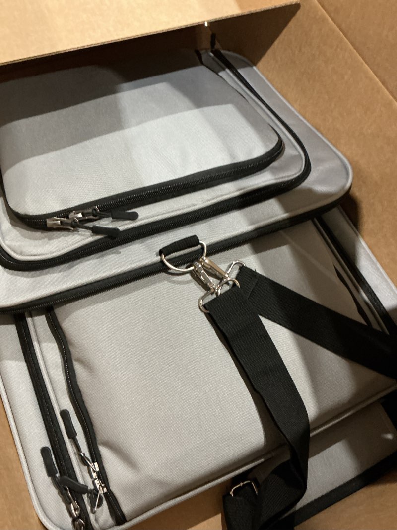 Condition photo showing Good Condition for expandable cat carrier for 2 cats, double compartment large pet carrier for long distance car travel, includes 2 portable litter boxes, foldable multi-cat travel for road trips & camping, gray