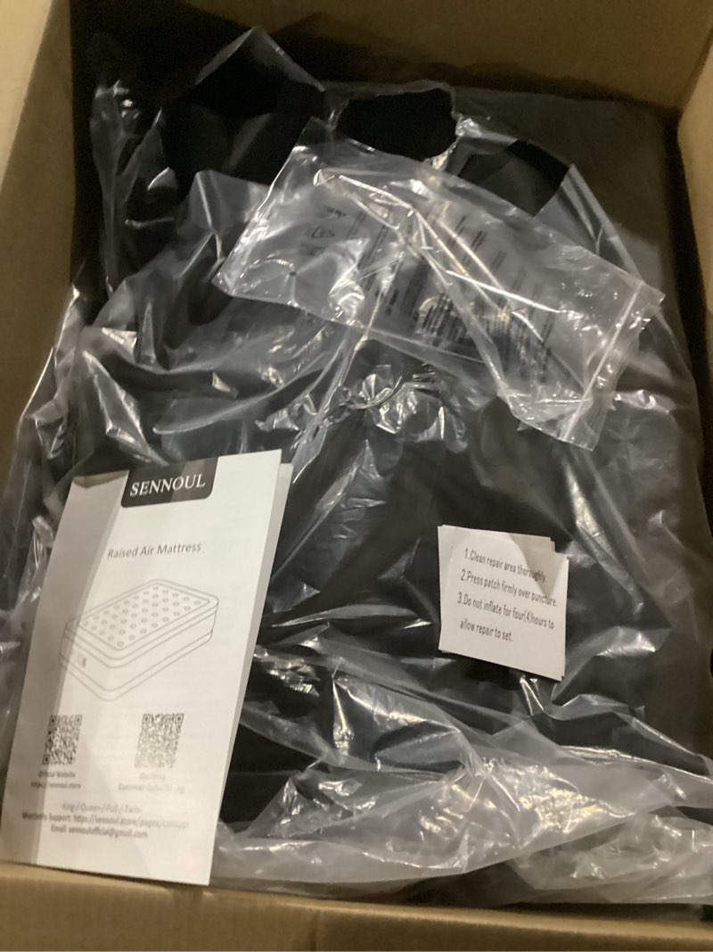 Condition photo showing Good Condition for Intex 64417ED 22in Queen Dura-Beam Comfort Plush High-Rise Inflatable Air Mattress with Built in Pump for Travel and Camping, 600lb Weight Capacity 22" Grey Queen