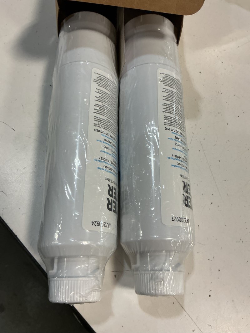 Condition photo showing New/Like New for samsung haf-cin-2p/exp genuine refrigerator water filter, reduces 99% of harmful contaminants for clean, clear drinking water, 6-month life, easy install, pack of 2