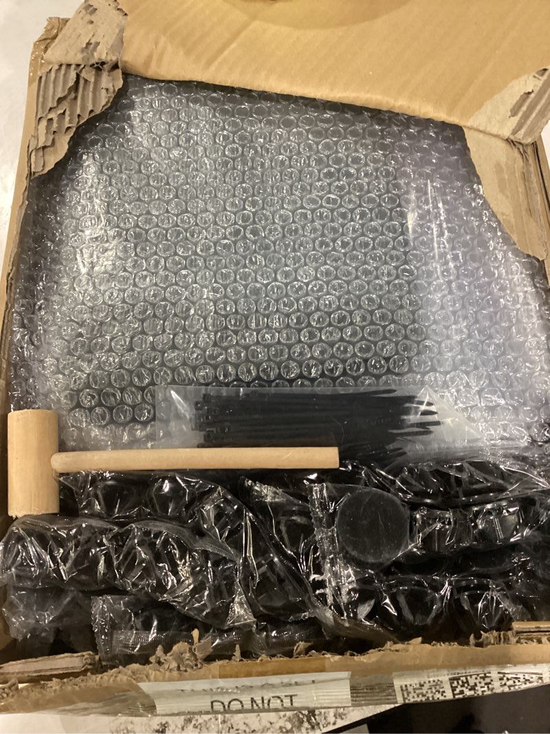 Condition photo showing New/Like New for 20 panels small animal playpen, 48" x 24" x 16" pet playpen with waterproof mat, c&c cage for guinea pigs, rabbit/bunny/baby chicken cage,bunny/puppy/chicken pen indoor outdoor portable metal fence 20 panels - 48"l x 24"w x 16"h black