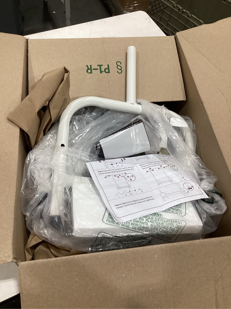 This item appears to be a heavy-duty aluminum toilet safety rail designed to support seniors or individuals with limited mobility.