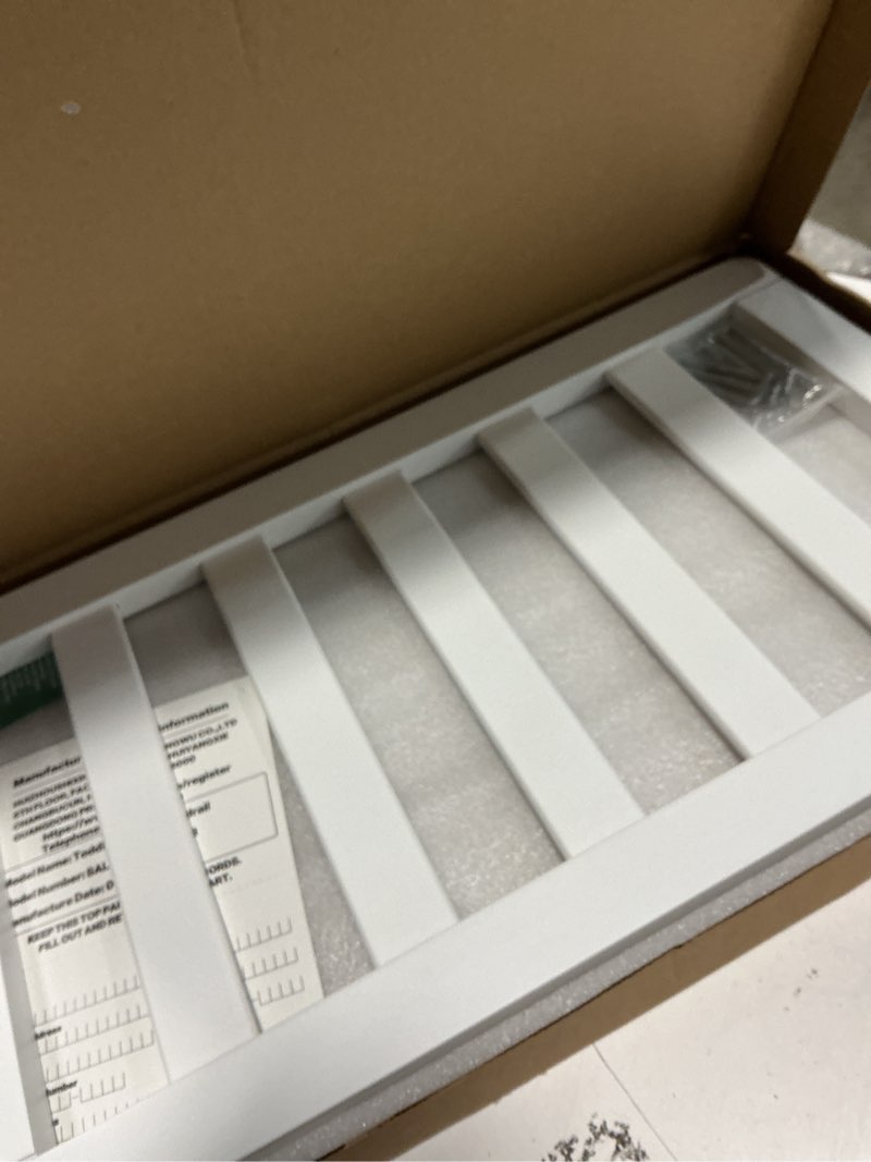 Condition photo showing Good Condition for Toddler Crib Guardrail Compatible with Dream On Me Convertible Crib, Crib Rail for Prevent Toddler from Rolling Off The Bed, White