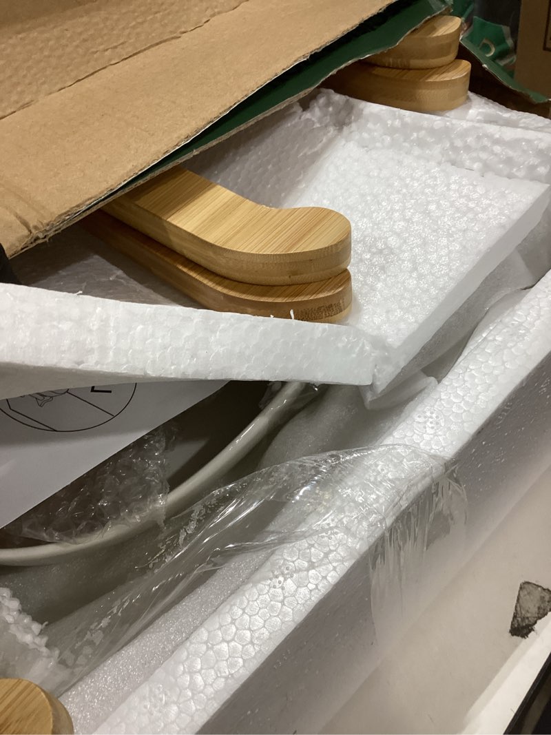 Condition photo showing Good Condition for Seven Sparta 3 Tier Fruit Bowl for Kitchen Counter (PLUS Series) / Ceramic Serving Bowls with Bamboo Stand/Big Size Tiered Fruit Basket for Fruit Vegetable Storage, Dessert, Salad Buffet Server PLUS edition