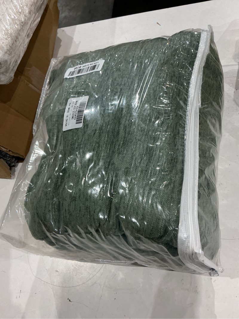 Condition photo showing Good Condition for mysky home couch cover for sofa couch covers for pets, non slip dogs furniture protector with tassels for living room non slip washable furniture protector cover for pet, cat, 91"x118", moss green 91" x 118" moss green